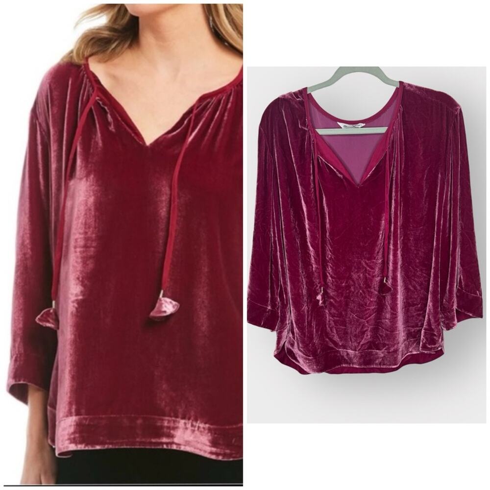 Tommy Bahama Velvet Sands 3/4 sleeve blouse